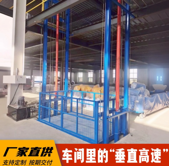 新洲4吨二层升降货梯安装